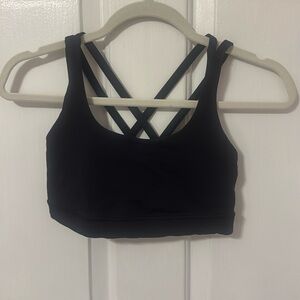 Black Lululemon Energy Bra